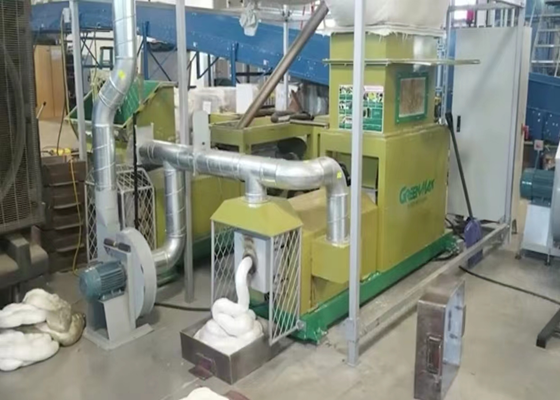 PE Foam Manufacturer in Hungary Used GREENMAX PE Foam Densifier