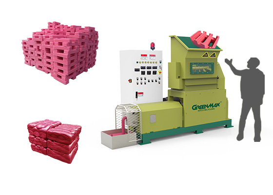 PE Foam Manufacturer in Hungary Used GREENMAX PE Foam Densifier